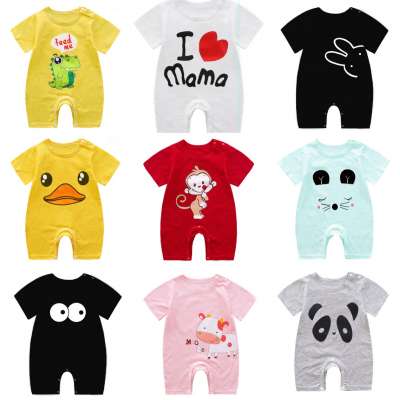 2020 Cheap cotton Baby romper Short Sleeve baby clothing One Piece Summer Unisex Baby Clothes for girl boy jumpsuits Giraffe