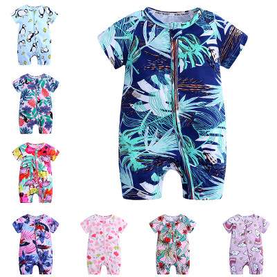 2020 amazon summer boutique cheap wholesale knitted round collar infants girl cute kid newborn romper baby clothes from china