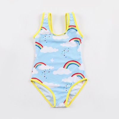 children swimwear girl swim suit one kid