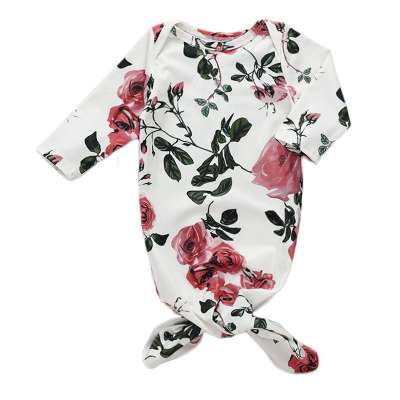 baby romper for girls baby newest plain long sleeve flower sleeping bag kids clothes