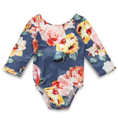 girls newborn baby clothes baby long sleeve infant floral boutique sleep high quality romper with lowest price